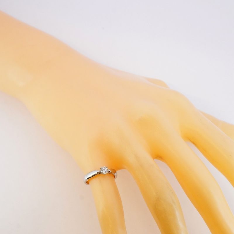 Tiffany & Co Ring Harmony 1PD Pt950 Platinum Diamond 0.21ct #4 Ladies