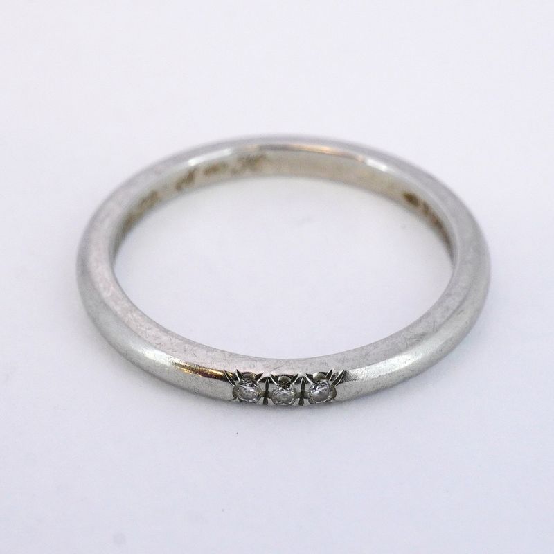 Tiffany & Co Ring Forever 3PD Pt950 Platinum Diamond #11 Ladies