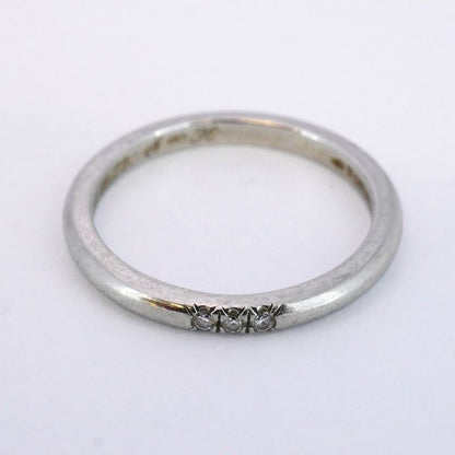 Tiffany & Co Ring Forever 3PD Pt950 Platinum Diamond #11 Ladies