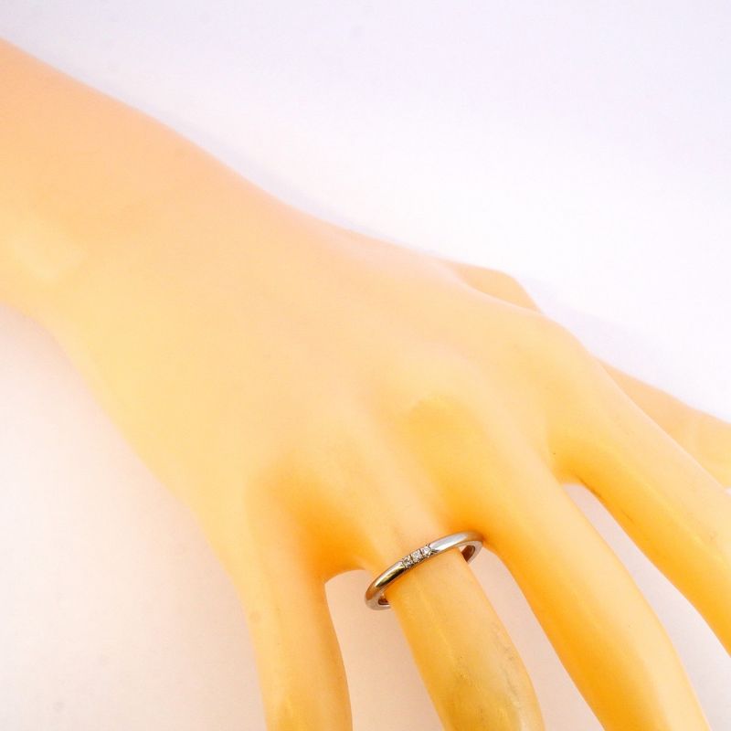 Tiffany & Co Ring Forever 3PD Pt950 Platinum Diamond #11 Ladies