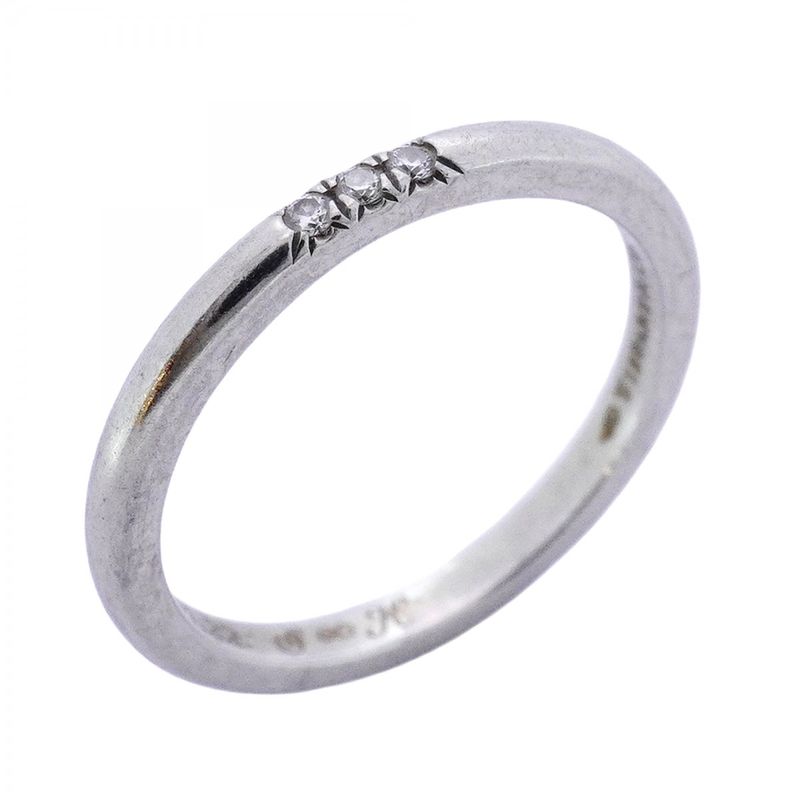 Tiffany & Co Ring Forever 3PD Pt950 Platinum Diamond #11 Ladies