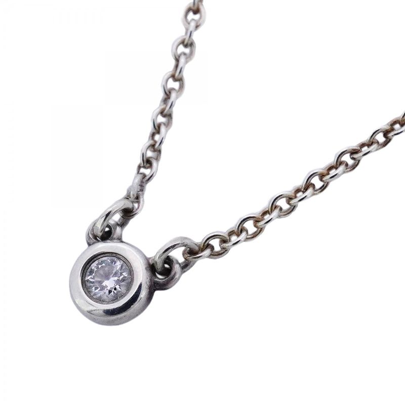 Tiffany & Co Necklace By-the-yard 1PD Silver 925 Diamond Ladies