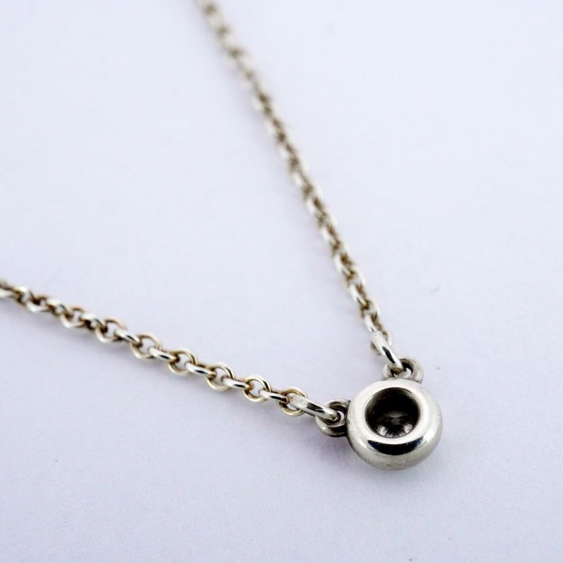 Tiffany & Co Necklace By-the-yard 1PD Silver 925 Diamond Ladies