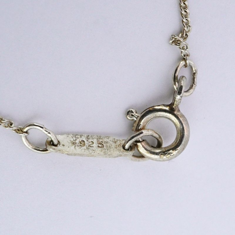 Tiffany & Co Necklace Heart Ribbon 18K Yellow Gold Yellow Gold Silver 925 Women