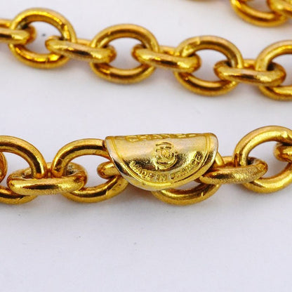 Chanel Necklace Vintage Coco Mark Matelasse GP Plated Gold Ladies