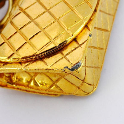 Chanel Necklace Vintage Coco Mark Matelasse GP Plated Gold Ladies
