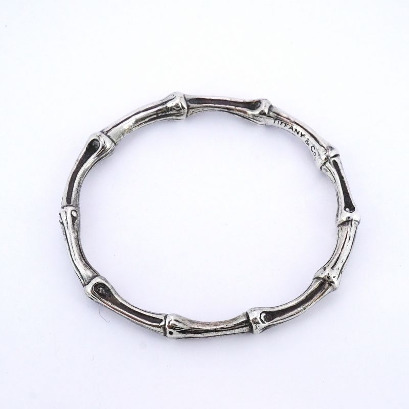 Tiffany & Co Bangle Bamboo 925 Silver Ladies