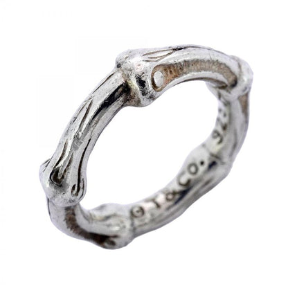 Tiffany & Co Ring Bamboo Silver 925 Size 5 Ladies