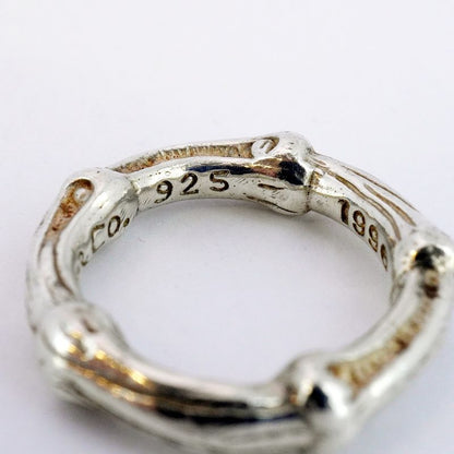 Tiffany & Co Ring Bamboo Silver 925 Size 5 Ladies