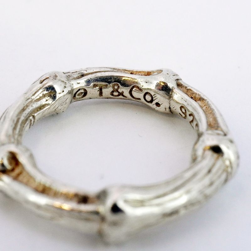 Tiffany & Co Ring Bamboo Silver 925 Size 5 Ladies