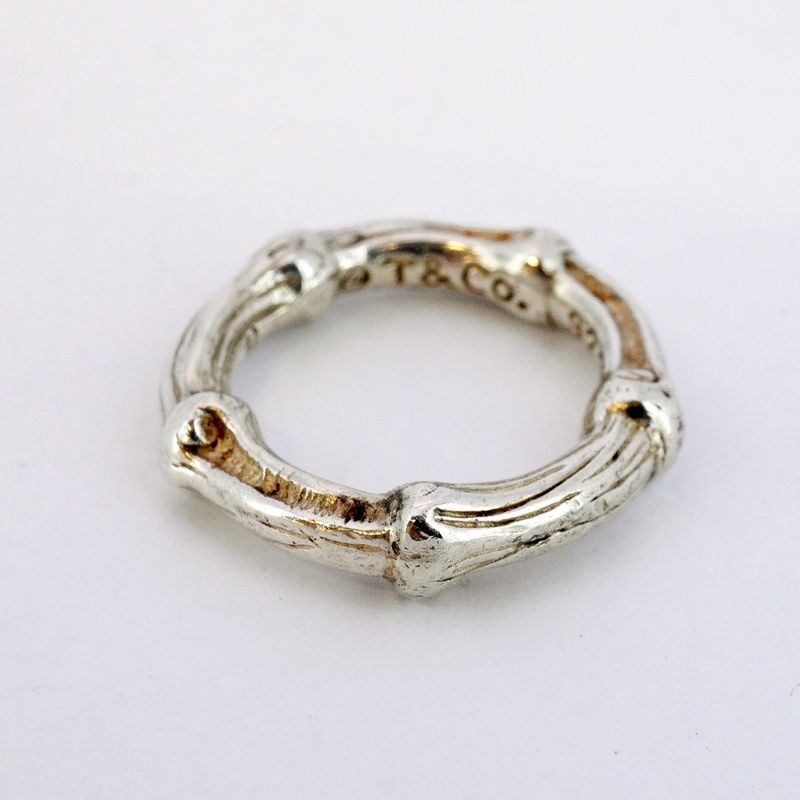 Tiffany & Co Ring Bamboo Silver 925 Size 5 Ladies