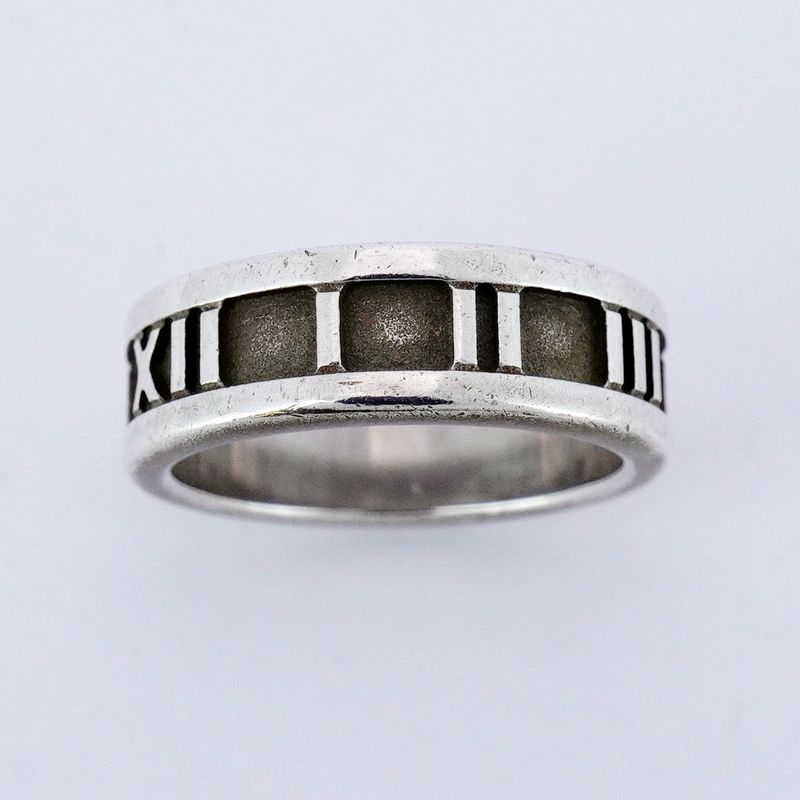 Tiffany & Co Ring Atlas Silver 925 Size 10 Ladies