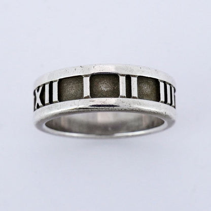 Tiffany & Co Ring Atlas Silver 925 Size 10 Ladies