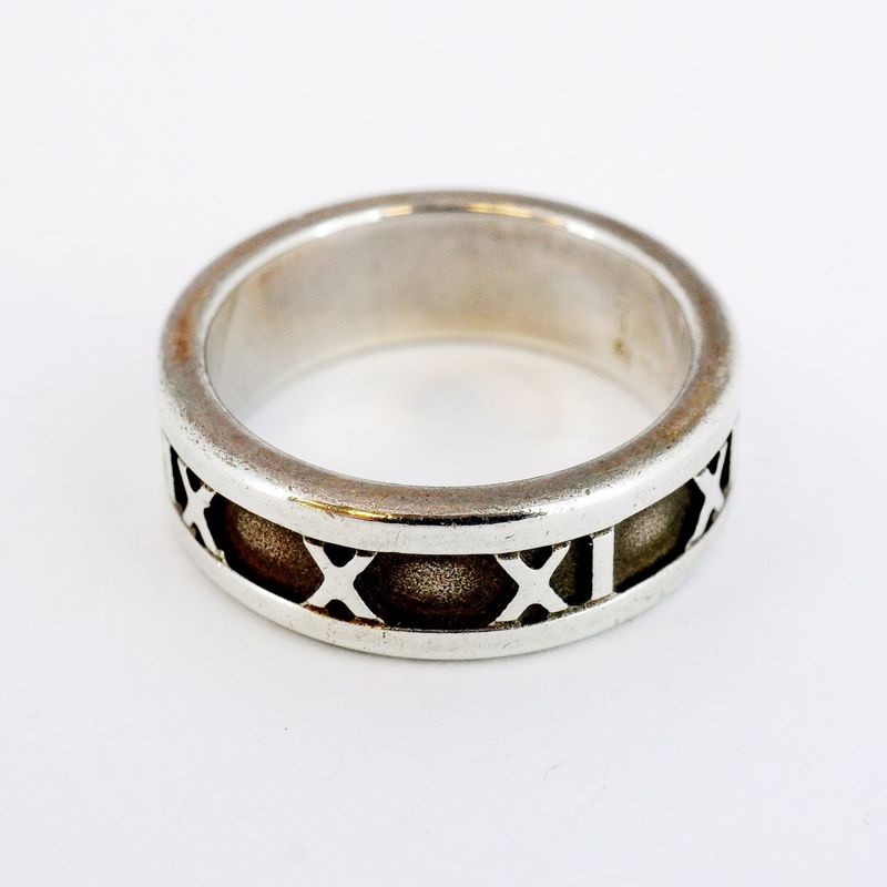 Tiffany & Co Ring Atlas Silver 925 Size 10 Ladies