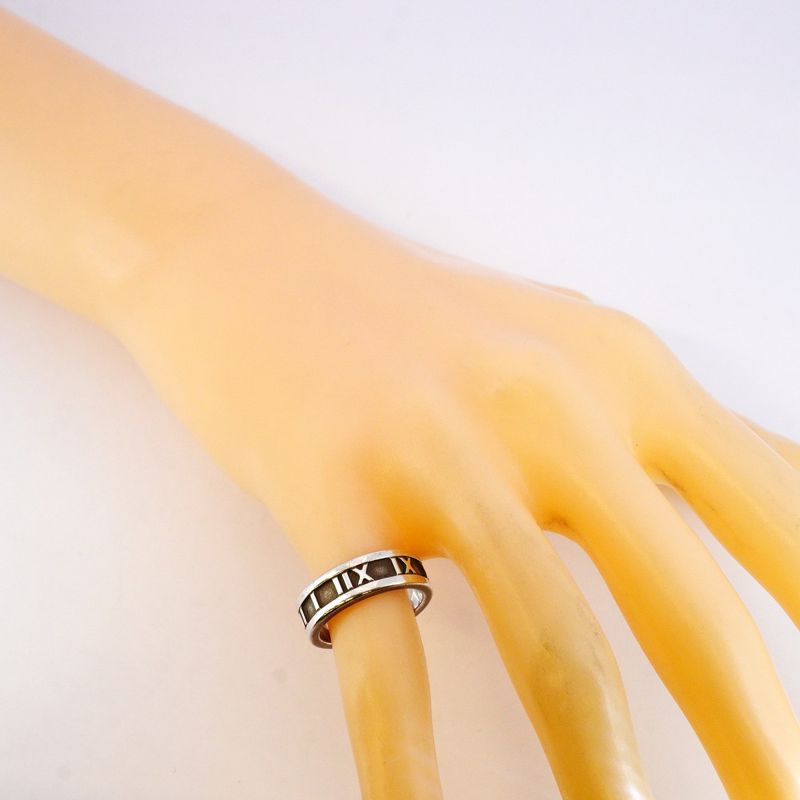 Tiffany & Co Ring Atlas Silver 925 Size 10 Ladies