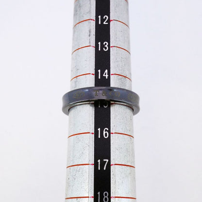 Tiffany & Co Ring Narrow Titanium Black #15 Men's Women's Unisex