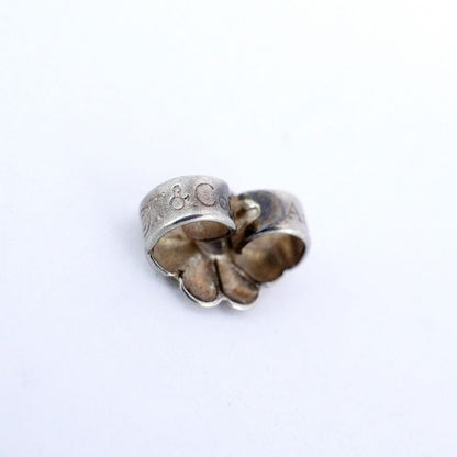 Tiffany & Co Earrings Olive Leaf 925 Silver Pearl Women's