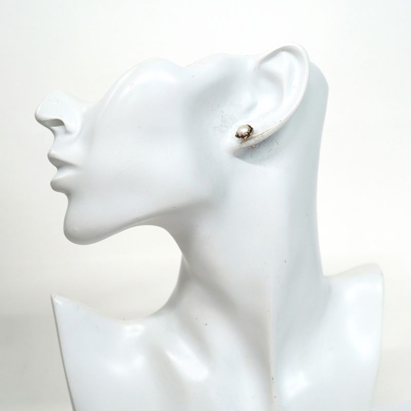 Tiffany & Co Earrings Olive Leaf 925 Silver Pearl Women's