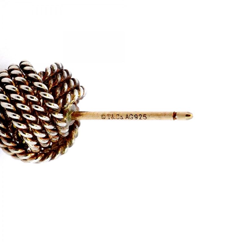 Tiffany & Co Earrings Somerset Mesh Silver 925 Ladies