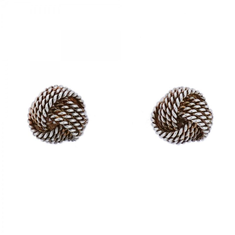 Tiffany & Co Earrings Somerset Mesh Silver 925 Ladies