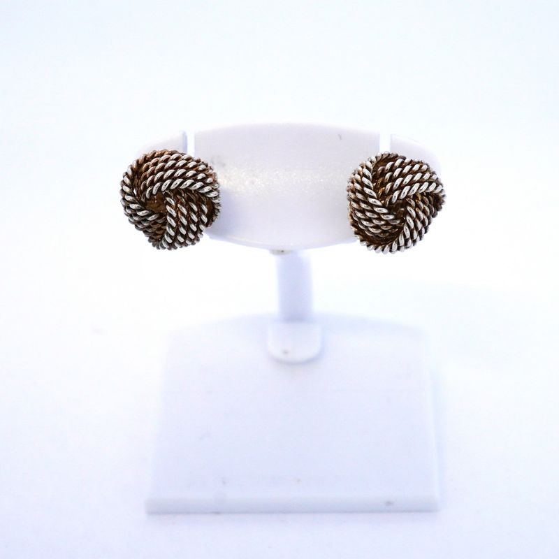 Tiffany & Co Earrings Somerset Mesh Silver 925 Ladies