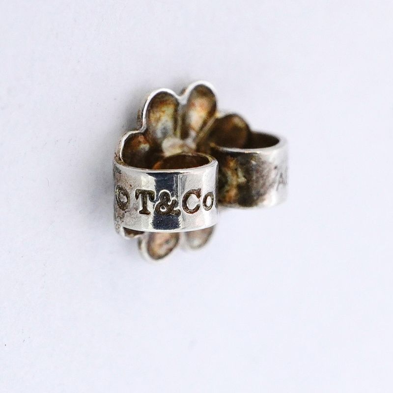 Tiffany & Co Earrings Somerset Mesh Silver 925 Ladies