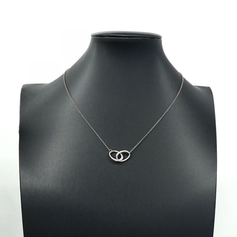 Tiffany & Co Necklace Double Loop Silver 925 Ladies