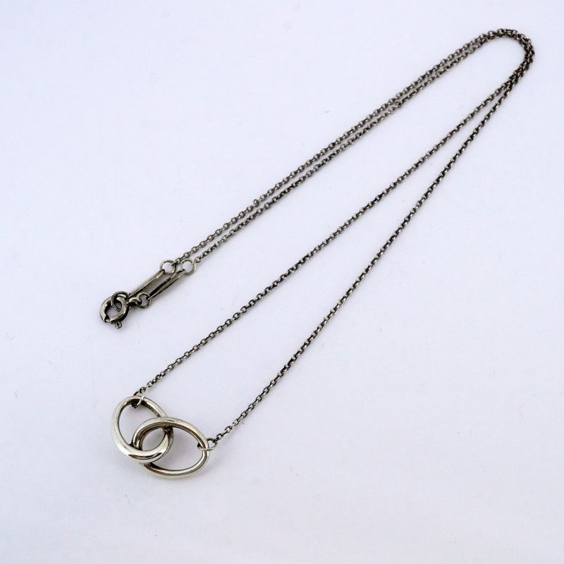 Tiffany & Co Necklace Double Loop Silver 925 Ladies