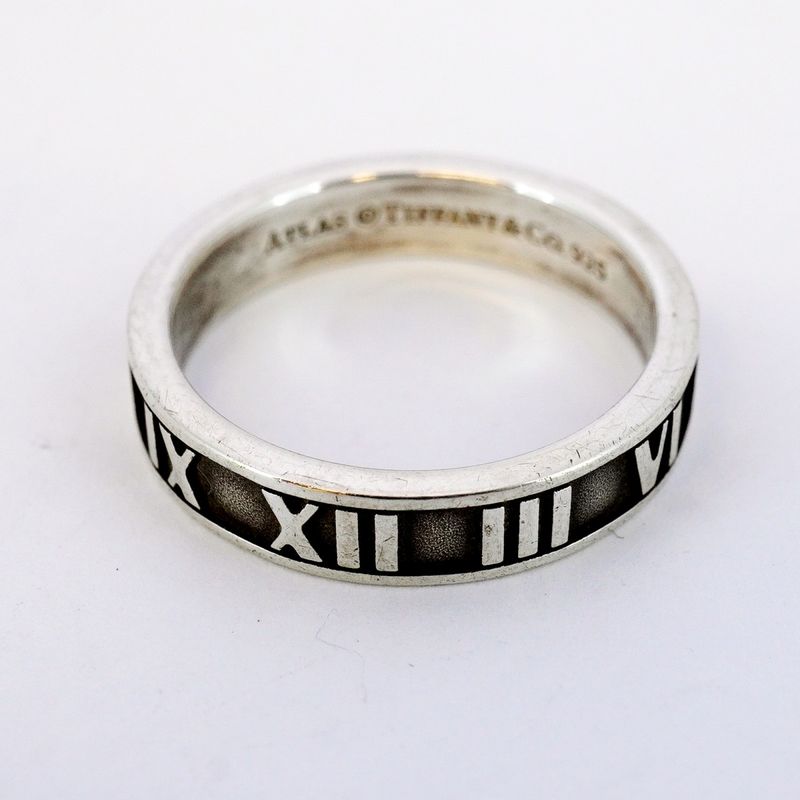 Tiffany & Co Ring Atlas 925 Silver Size 12.5 Ladies