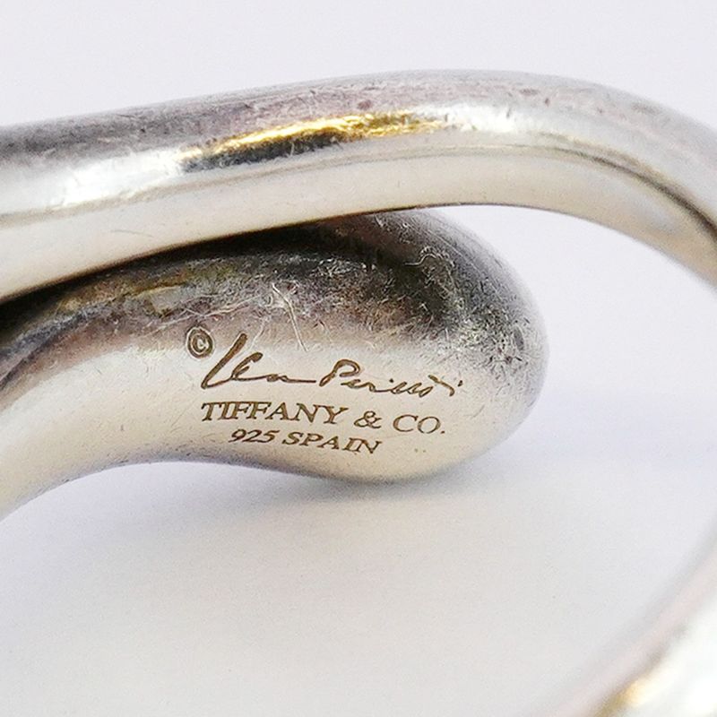 Tiffany & Co Ring Teardrop Silver 925 Size 13 Ladies