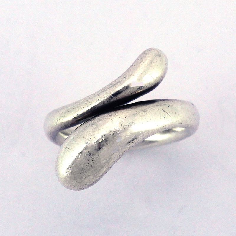 Tiffany & Co Ring Teardrop Silver 925 Size 13 Ladies