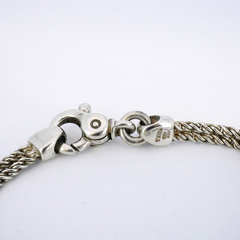 Tiffany & Co Bracelet Center Knot Double Rope Silver 925 Ladies
