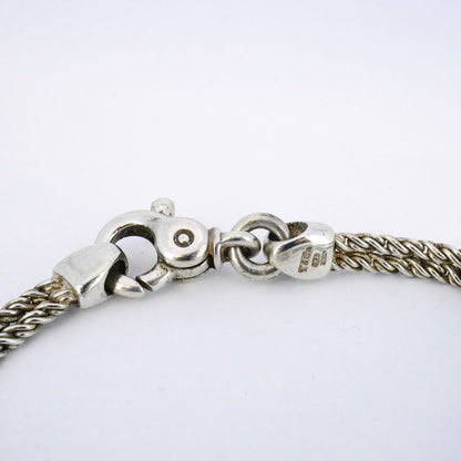 Tiffany & Co Bracelet Center Knot Double Rope Silver 925 Ladies