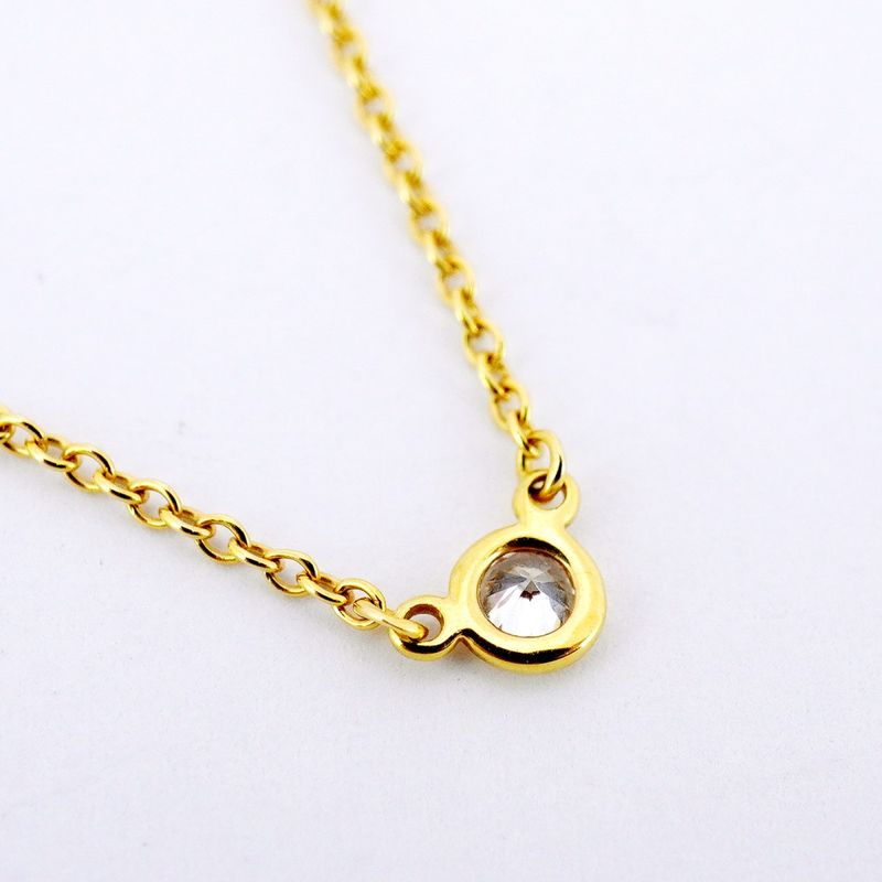 Tiffany & Co Necklace By-the-yard 1PD 18K Yellow Gold Yellow Gold Diamond Ladies