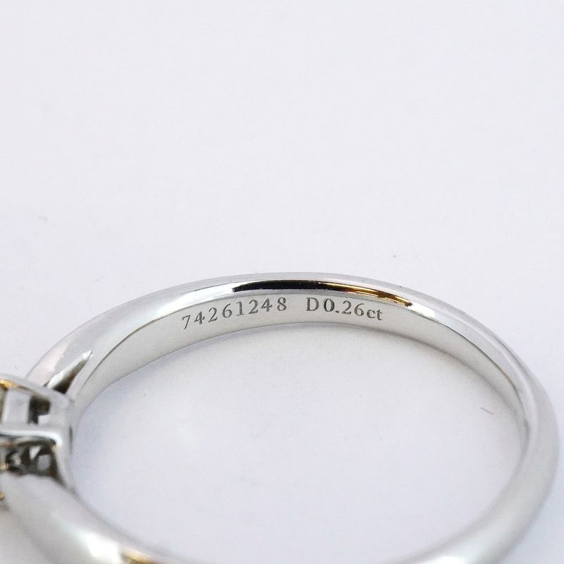 Tiffany & Co Ring Harmony 1PD Pt950 Platinum Diamond 0.26ct 11 Ladies