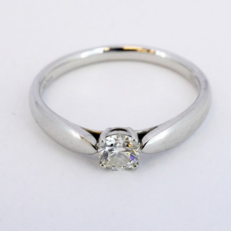 Tiffany & Co Ring Harmony 1PD Pt950 Platinum Diamond 0.26ct 11 Ladies