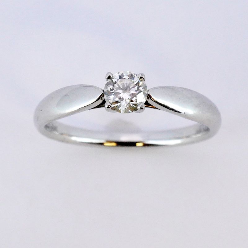 Tiffany & Co Ring Harmony 1PD Pt950 Platinum Diamond 0.26ct 11 Ladies