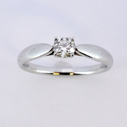 Tiffany & Co Ring Harmony 1PD Pt950 Platinum Diamond 0.26ct 11 Ladies