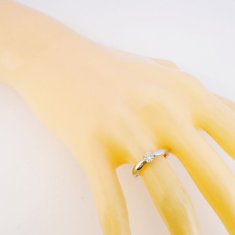 Tiffany & Co Ring Harmony 1PD Pt950 Platinum Diamond 0.26ct 11 Ladies