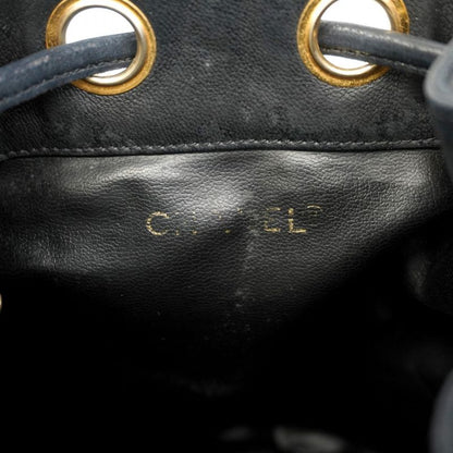 Chanel Shoulder Bag Triple Coco Lambskin Black Gold Hardware Women