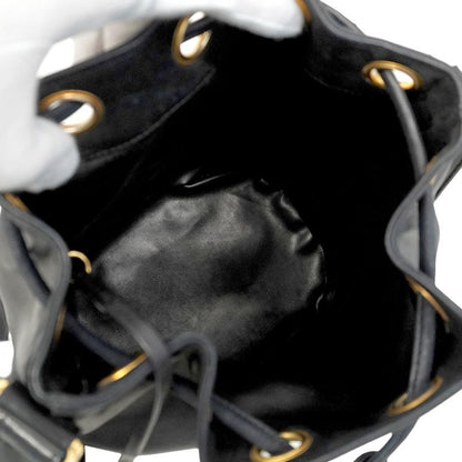 Chanel Shoulder Bag Triple Coco Lambskin Black Gold Hardware Women