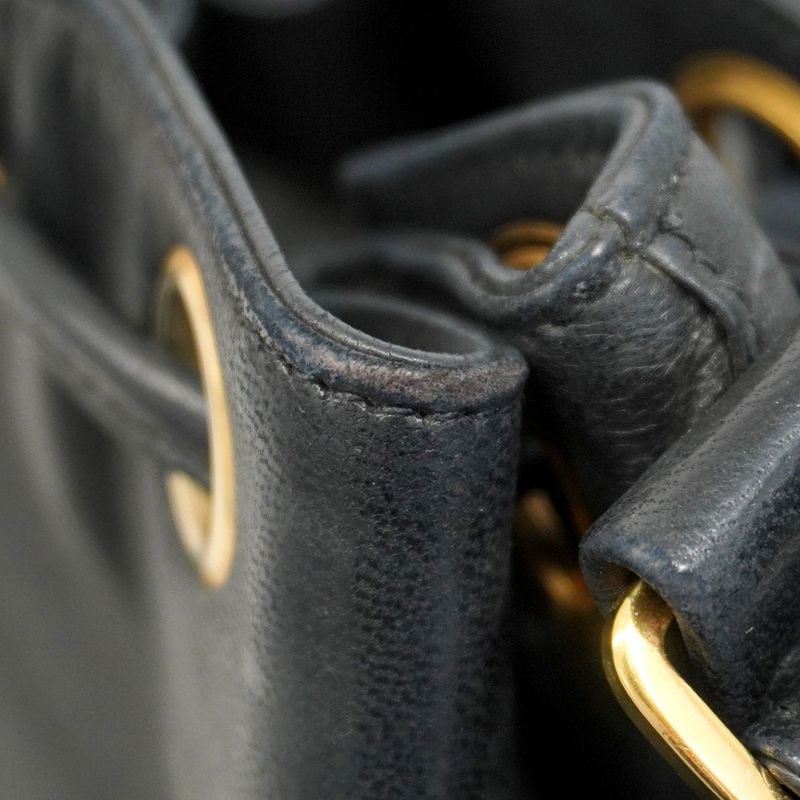 Chanel Shoulder Bag Triple Coco Lambskin Black Gold Hardware Women