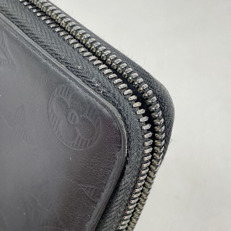 Louis Vuitton Long Wallet Monogram Shadow Zippy Wallet Vertical M62902 Black