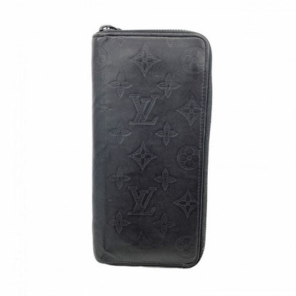 Louis Vuitton Long Wallet Monogram Shadow Zippy Wallet Vertical M62902 Black
