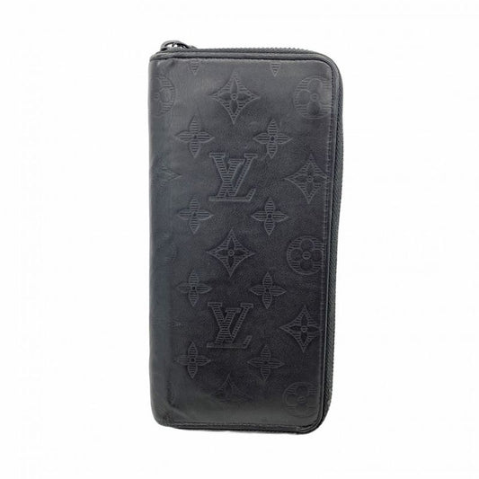 Louis Vuitton Long Wallet Monogram Shadow Zippy Wallet Vertical M62902 Black