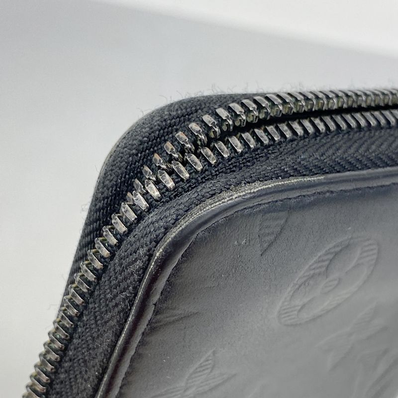 Louis Vuitton Long Wallet Monogram Shadow Zippy Wallet Vertical M62902 Black