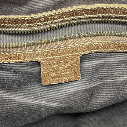 Gucci Tote Bag GG Canvas 115517 Canvas Brown Beige Gold Hardware Women's