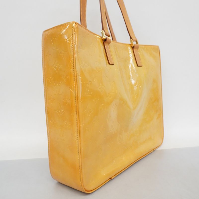Louis Vuitton Tote Bag Vernis Columbus M91023 Beige Women's