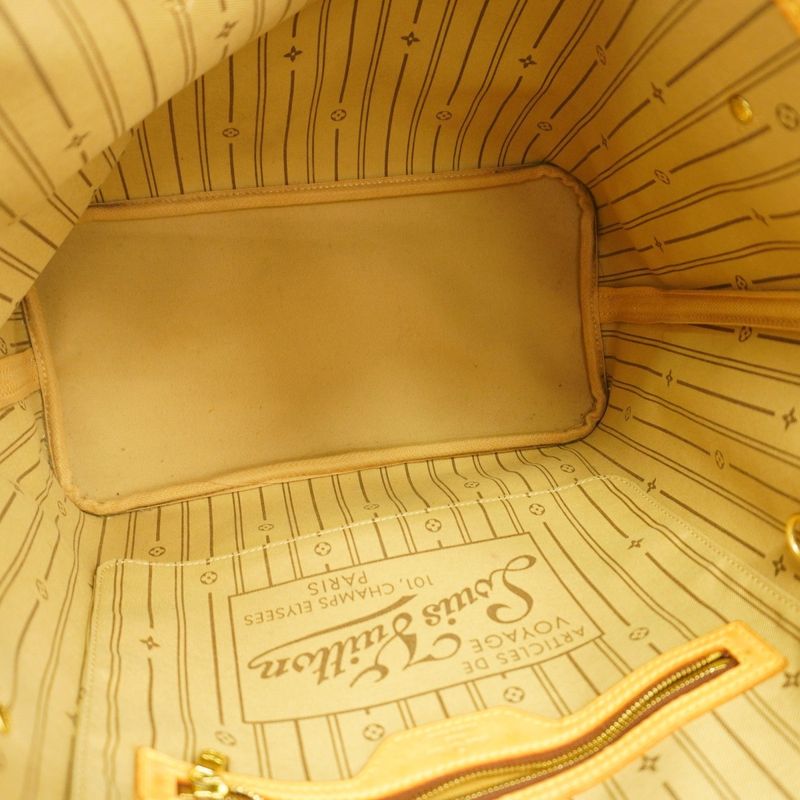 Louis Vuitton Tote Bag Monogram Neverfull MM M40156 Brown Ladies