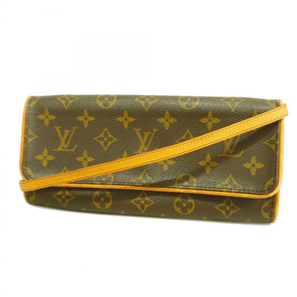 Louis Vuitton Shoulder Bag Monogram Pochette Twin GM M51852 Brown Ladies